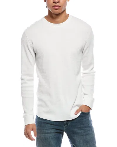 Vince Thermal Crewneck Shirt In White