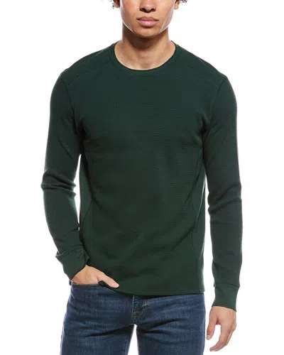 Vince Thermal Crewneck Sweatshirt In Green