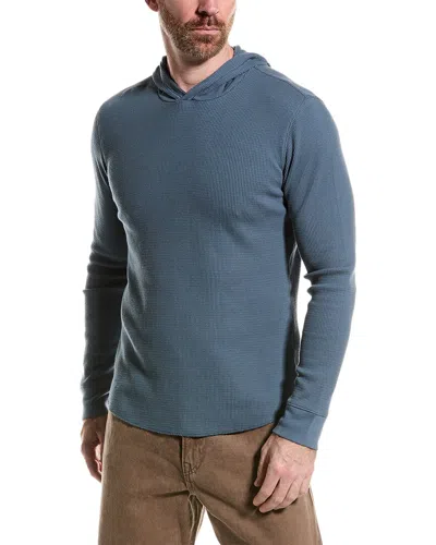 Vince Thermal Hoodie In Green