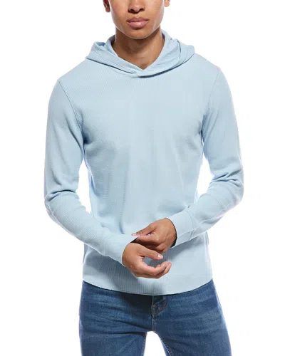 Vince Thermal Hoodie In Blue