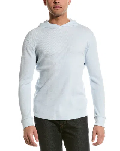 Vince Thermal Hoodie In Blue