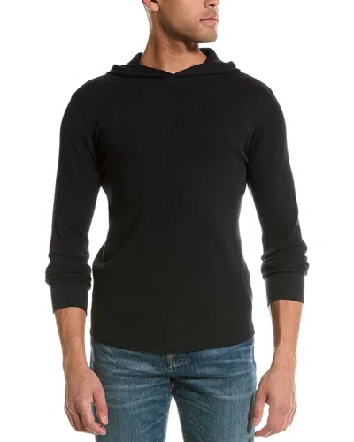 Vince Thermal Hoodie In Blue