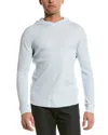 Vince Popover Hoodie In Blue