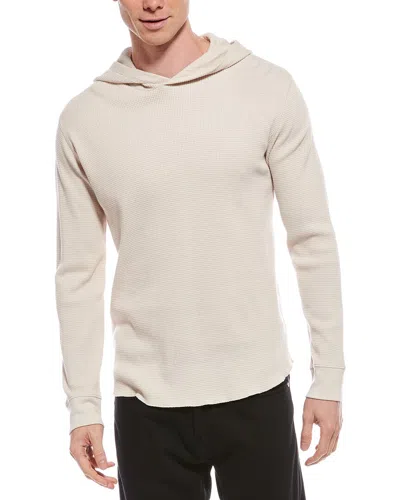 Vince Thermal Hoodie In Neutral