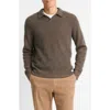 Vince Thermal Knit Boiled Cashmere Sweater In Cedar/coastal