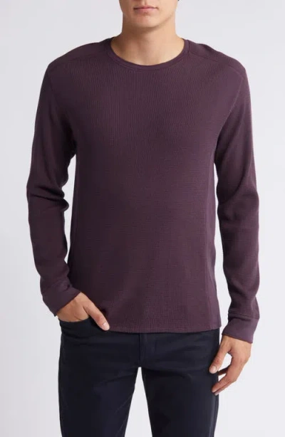 Vince Thermal Long Sleeve T-shirt In Purple