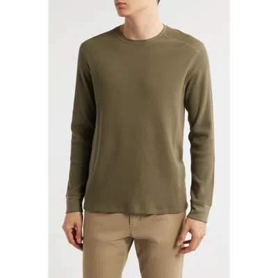 Vince Thermal Long Sleeve T-shirt In Green