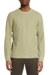 Vince Thermal Long Sleeve T-shirt In H Dim Willow/dim Wil