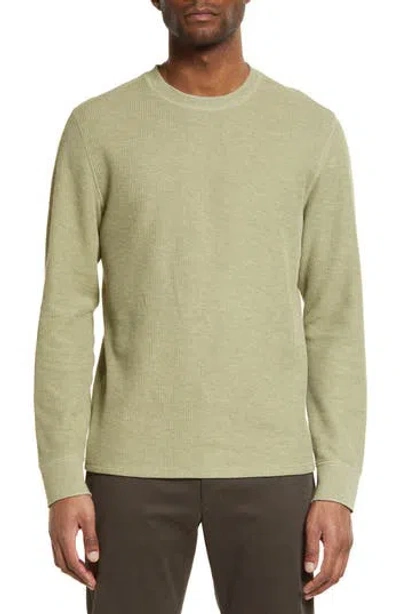 Vince Thermal Long Sleeve T-shirt In Green