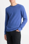 Vince Thermal Long Sleeve T-shirt In Light Faded Cobalt