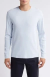 Vince Thermal Long Sleeve T-shirt In White