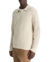 Vince Thermal Knit Boiled Cashmere Sweater In Runyon/bone