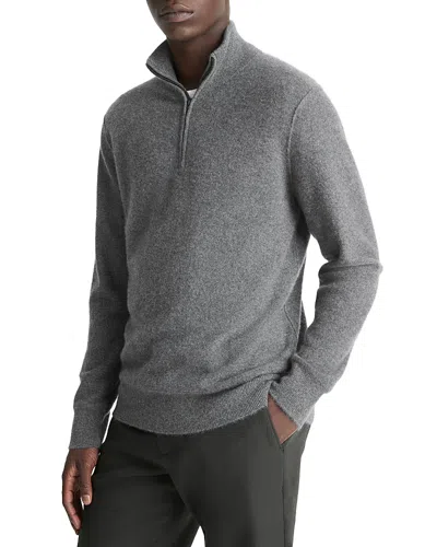 VINCE THERMAL QUARTER ZIP POLO SWEATER