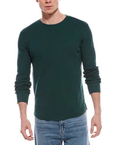 Vince Thermal Crewneck Sweatshirt In Green
