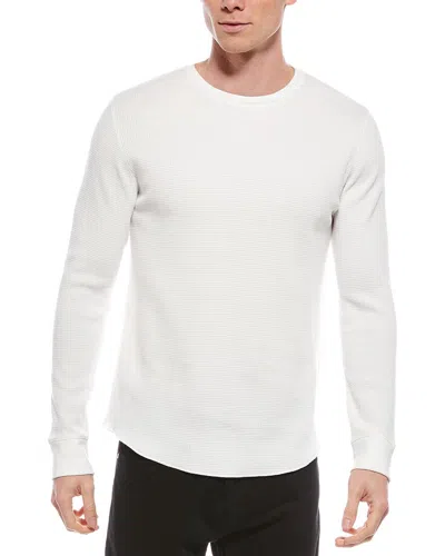 Vince Thermal Crewneck Shirt In White