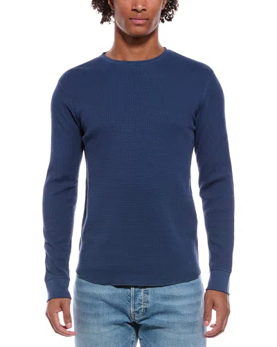 Vince Thermal T-shirt In Blue