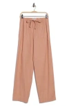 Vince Tie Front Pull-on Pants In Pink