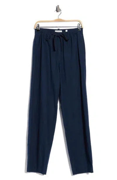 Vince Tie Front Pull-on Pants In Blue