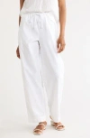 Vince Tie Front Pull-on Pants In White