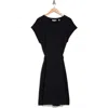 Vince Tie Waist Cotton Dress In Coastal