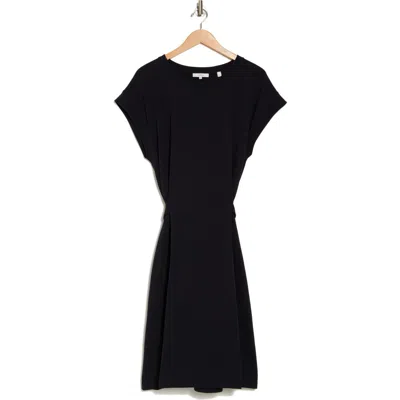 Vince Tie Waist Cotton Dress In Coastal
