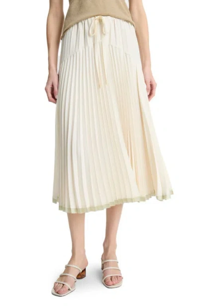 VINCE VINCE TIERED PLEATED MIDI SKIRT