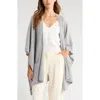 Vince Tipped Cashmere Wrap In Gray