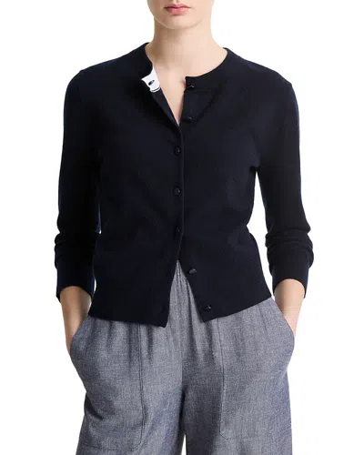 VINCE TIPPED HALF MOON CARDIGAN