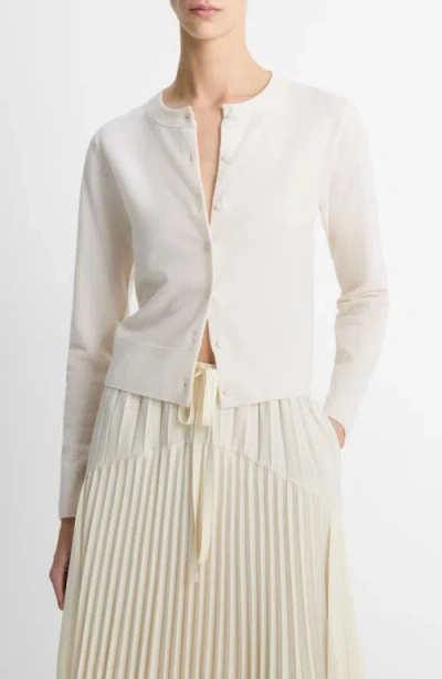 VINCE VINCE TIPPED HALF MOON CARDIGAN
