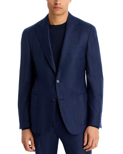 Vince Tonal Stripe Relaxed Fit Suit Jacket In Blue