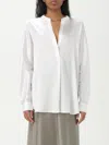 Vince Semi Sheer Blouse In Weiss