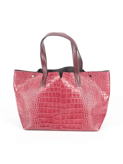 Pre-owned Vince Tote Bag In Burgundy