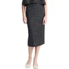 Vince Trellis Plaid Pencil Skirt