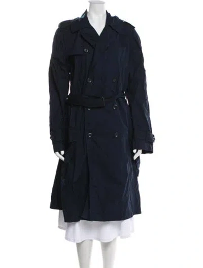 Pre-owned Vince Trench Coat In Gray