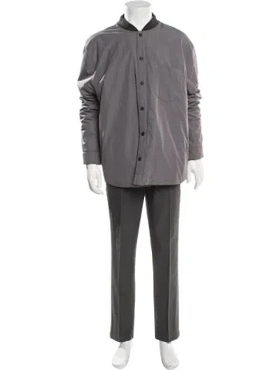 Pre-owned Vince Trench Coat In Gray