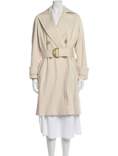Pre-owned Vince Trench Coat In Neutral