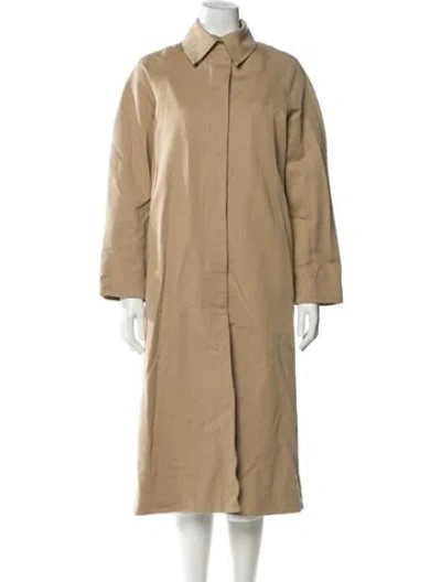 Pre-owned Vince Trench Coat In Neutral