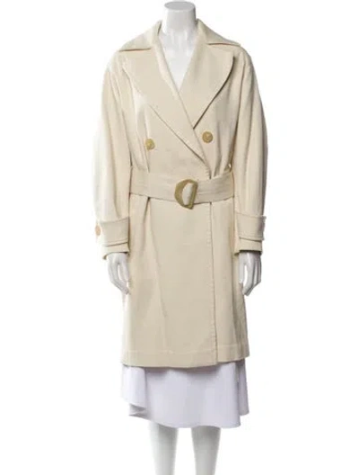 Pre-owned Vince Trench Coat In Neutral