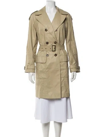 Pre-owned Vince Trench Coat In Neutral