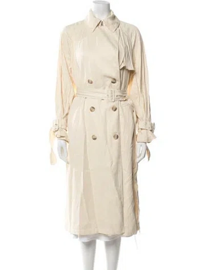 Pre-owned Vince Trench Coat In Neutrals