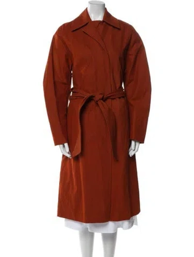 Pre-owned Vince Trench Coat W/ Tags In Orange