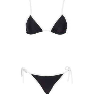 Vince Triangle Bikini Top In Black