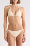 Vince Triangle Bikini Top In Neutral