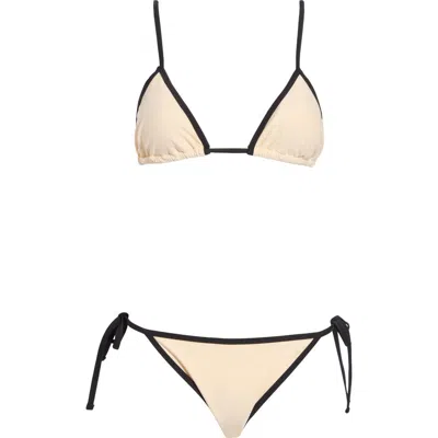 Vince Triangle Bikini Top In Neutral