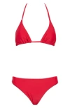 Vince Triangle Bikini Top In Red