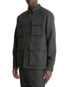 Vince Tropical Wool Field Jacket In Black