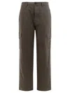 Vince Cotton And Linen Cargo Trousers
