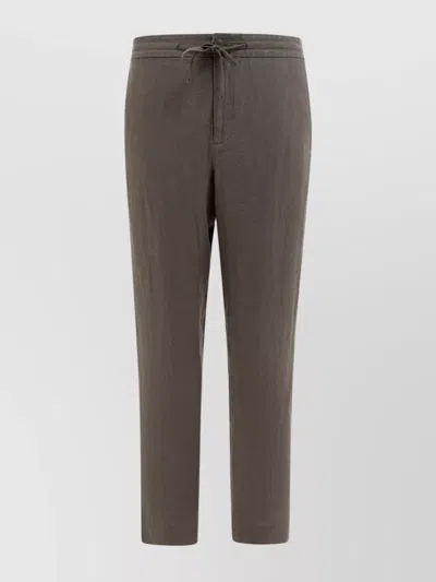Vince Trousers With Drawstring And Elastic Waistband In Brown
