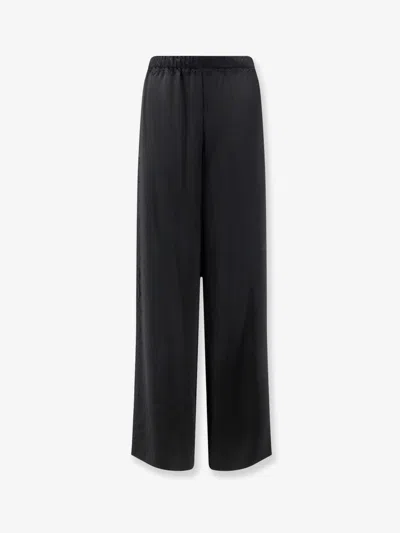 Vince Trousers With Side Lace Insert In Black