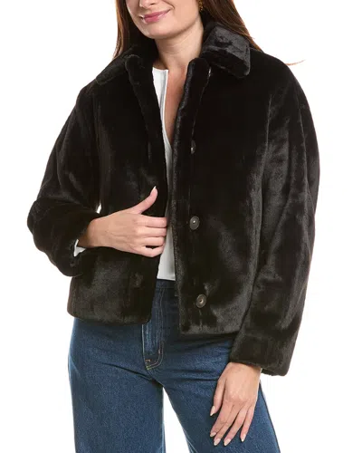 Vince Trucker Jacket In Black
